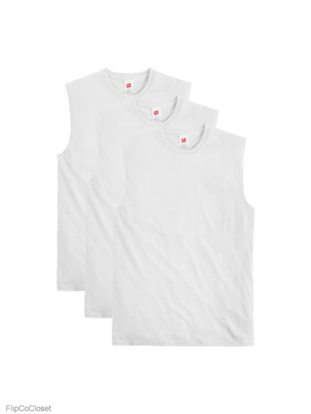 Men's Midweight Cotton Muscle Tank T-Shirt 3-Pack Sleeveless Workout